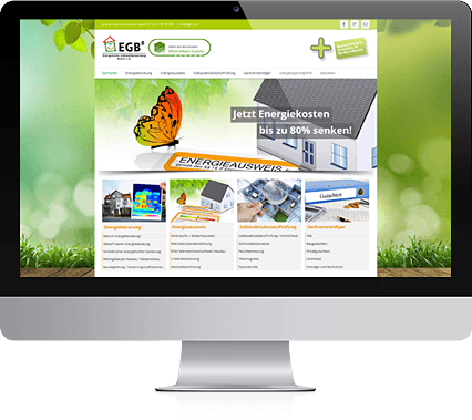 Website Screen Energetische Gebäudebewertung